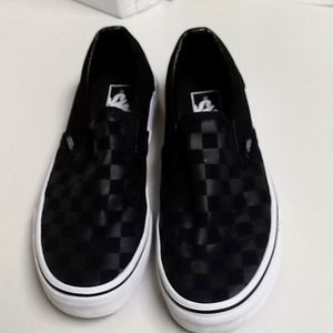 Women or men's classic vans slip on's/checkered